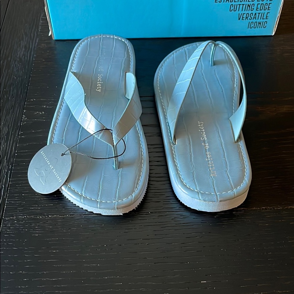 Blue Flip Flops - Picture 5 of 8